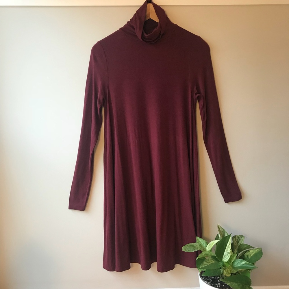Long Sleeve Turtleneck Dress